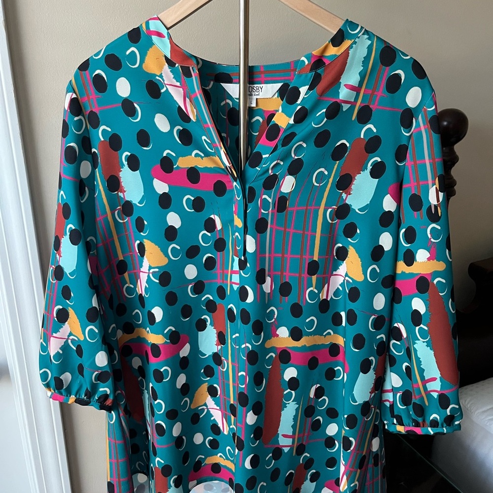 CROSBY by Mollie Burch Polka Dot Blouse